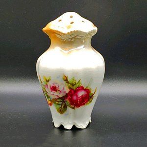 Antique Sugar Shaker Muffineer Victorian Floral